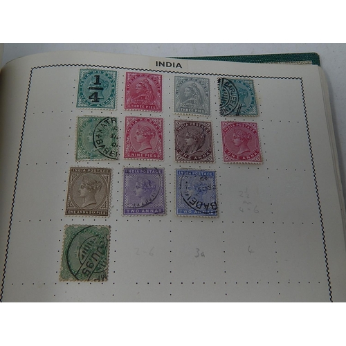 227 - An old time stamp collection in green album including much Thailand, etc many better items noted