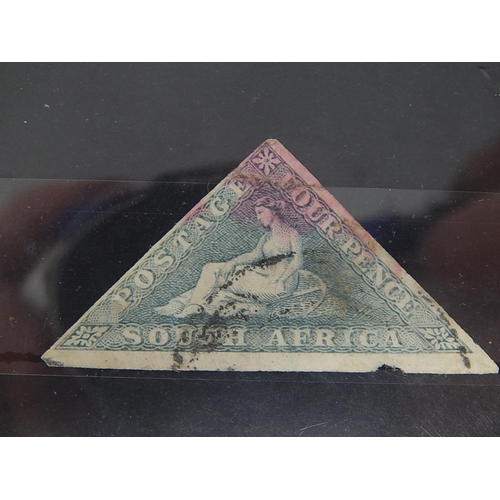 230 - SOUTH AFRICA Four Pence Triangle stamp rare