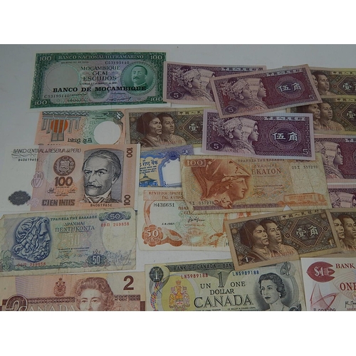 238 - Dollar Banknotes together with world banknotes.