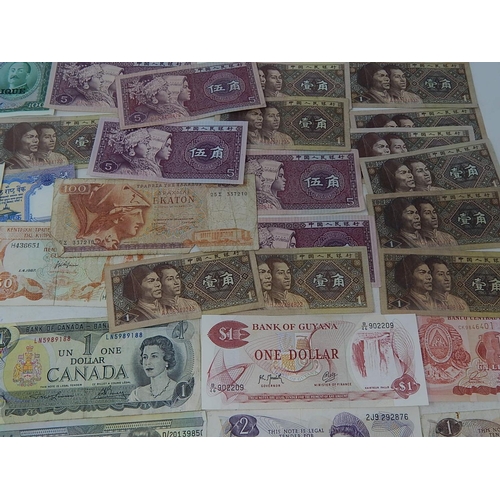 238 - Dollar Banknotes together with world banknotes.