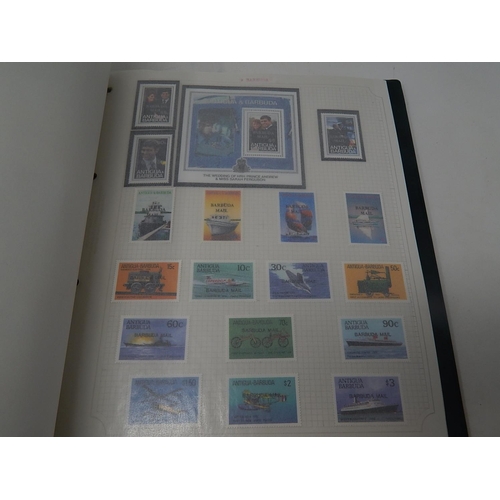 241 - Ascension Islands, Antigua, Barbuda stamp collection inc many Mint stamps, booklets etc housed in St... 