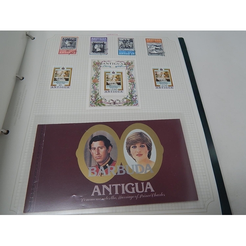 241 - Ascension Islands, Antigua, Barbuda stamp collection inc many Mint stamps, booklets etc housed in St... 