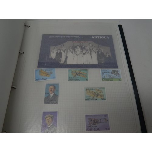 241 - Ascension Islands, Antigua, Barbuda stamp collection inc many Mint stamps, booklets etc housed in St... 