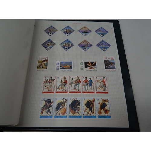 241 - Ascension Islands, Antigua, Barbuda stamp collection inc many Mint stamps, booklets etc housed in St... 