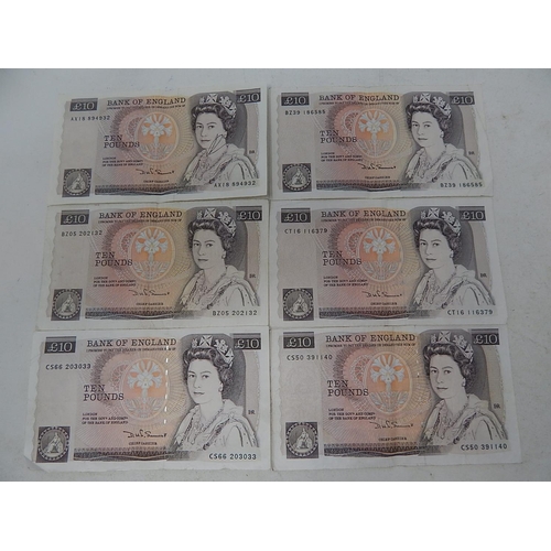 203A - Banknotes: £10 (6)