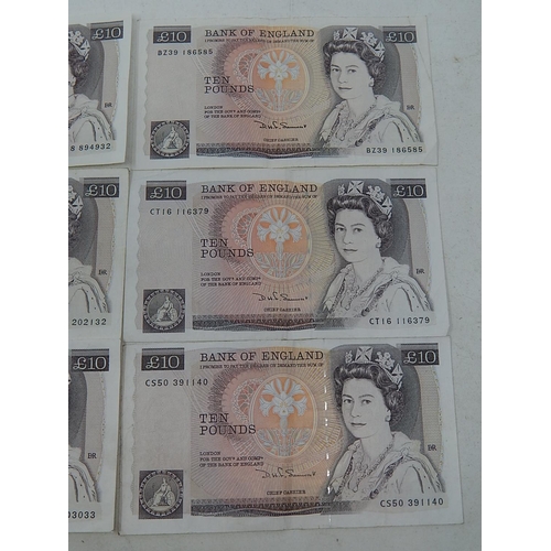 203A - Banknotes: £10 (6)