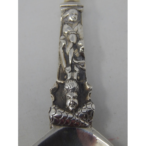 354 - Large Victorian Silver Apostle Spoon: Hallmarked London 1875 by Charles Boyton: Measures 19cm