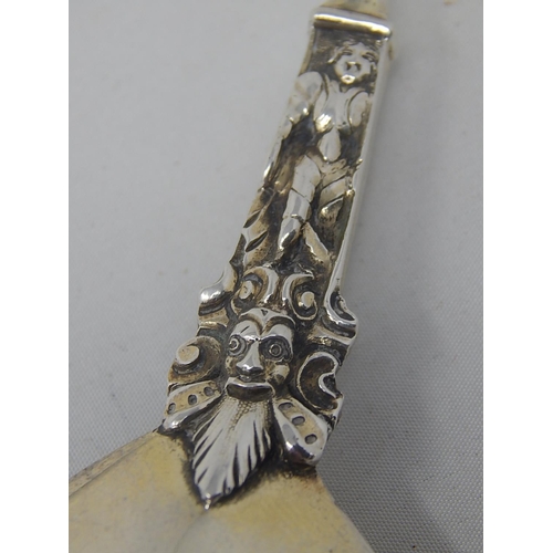 354 - Large Victorian Silver Apostle Spoon: Hallmarked London 1875 by Charles Boyton: Measures 19cm