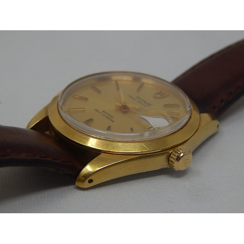 357 - ROLEX Tudor Prince Oyster Date Automatic Gentleman's Wristwatch, Gold Coloured Dial with Sweep Secon... 