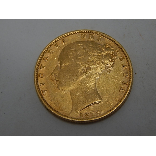 265A - Queen Victoria Full Gold Sovereign 1872