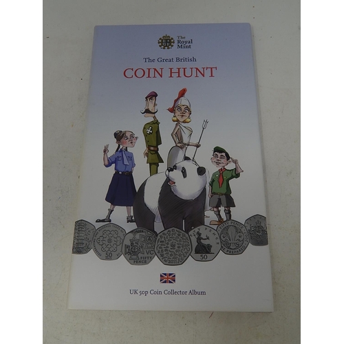 35 - The Royal Mint Great British Coin Hunt collection of 50p coins including the Rare Kew Gardens
