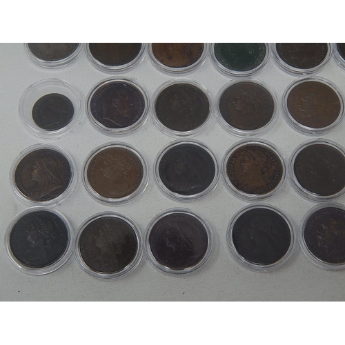 9 - An important colection of Farthings painstakenly put together over the years:  Third Farthing 1885; ... 