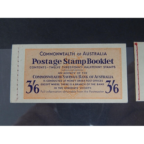 42 - Rare pair of Australia stamp booklets complete and Mint