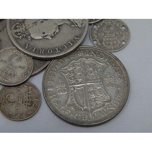 249K - Mainly Pre-1920 Silver Coinage: Weight 78.7g