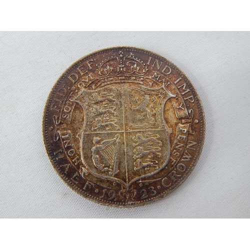 249L - George V Silver Half Crown V/F: Good Toning