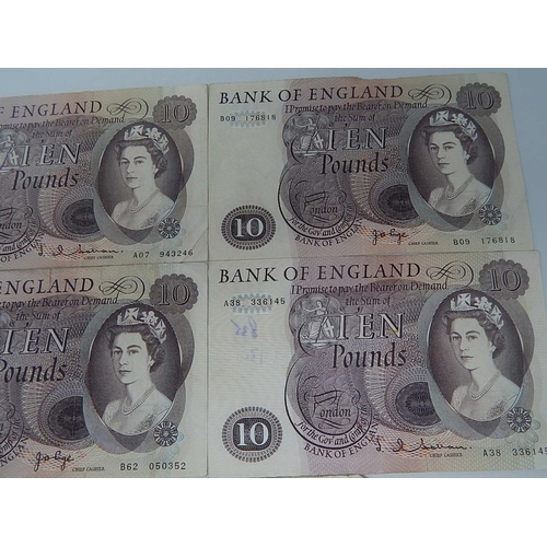 249N - Bank of England £10.00 Notes (5)