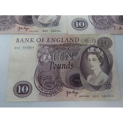 249N - Bank of England £10.00 Notes (5)