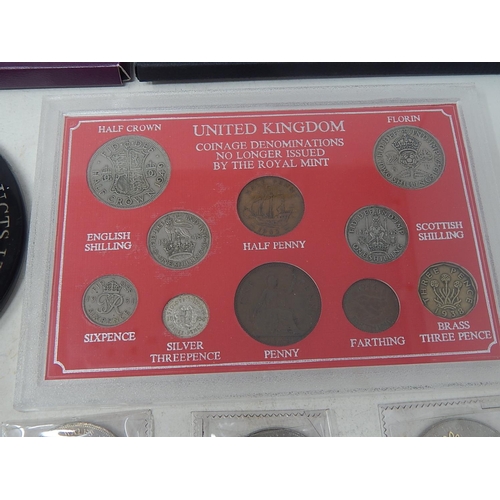 249W - Collection of Coins & Sets to include proof sets, farewell to £SD, crowns etc.