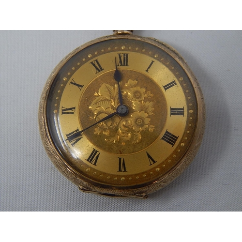 73 - Gold pocket watch, and another pocket watch