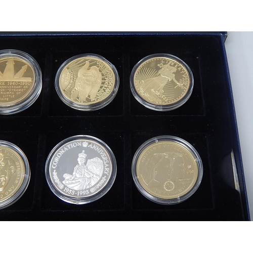 81 - Collection of 8 x Modern Proof Coins housed in collectors case