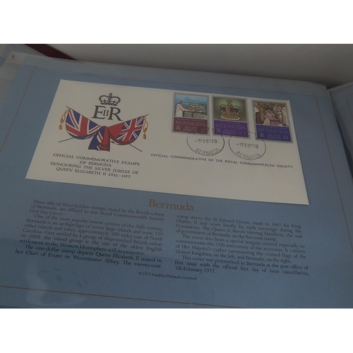 94 - The Commonwealth Collection of Silver Jubilee First Day Covers in specially printed album; Auto 100 ... 