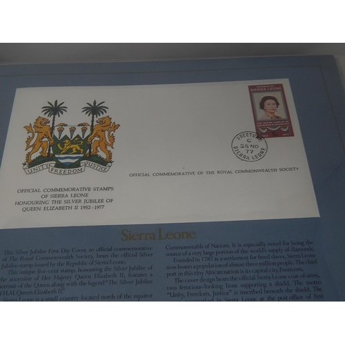 94 - The Commonwealth Collection of Silver Jubilee First Day Covers in specially printed album; Auto 100 ... 