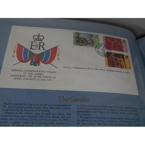 94 - The Commonwealth Collection of Silver Jubilee First Day Covers in specially printed album; Auto 100 ... 