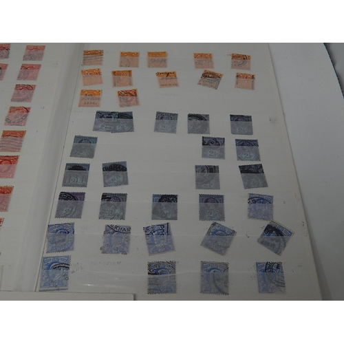 129 - A Large Collection of Victorian Postage Stamps housed on vintage album pages and a Hagner Sheet, inc... 