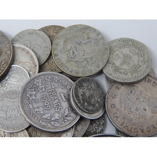 152 - Foreign Silver coinage weight 250g