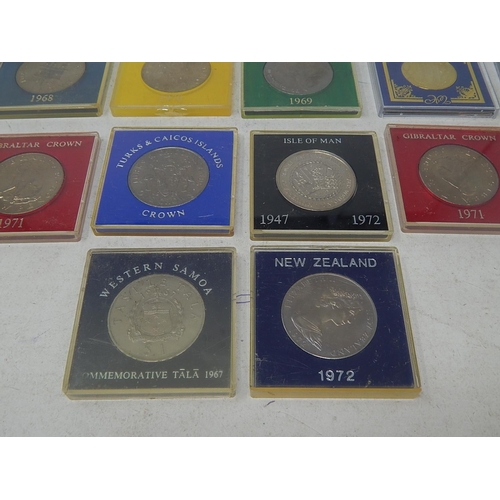 156 - Isle of Man Decimal Proof Set 1971 in white leather case of issue; Canada 1968, 1970, 1971 Brilliant... 