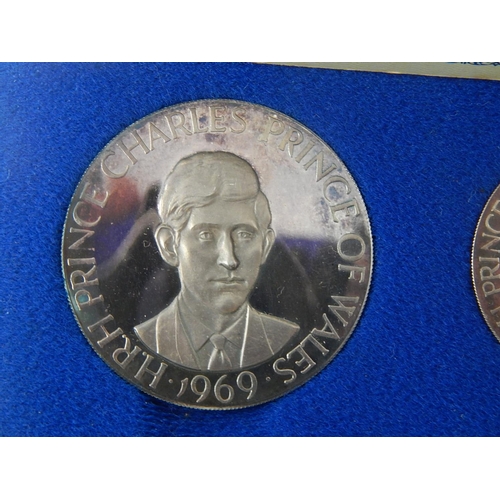 158 - Medals Commemorating the Investiture of HRH Prince Charles as Prince of Wales 1969 by Metalimport Li... 