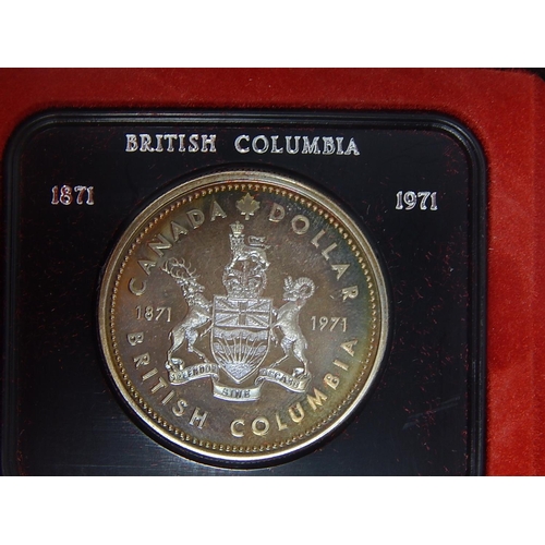 166 - Canada Silver Proof Dollar 1971; Canada Silver Dollars 1965(2);  1780 Maria Theresa Silver Thaler th... 