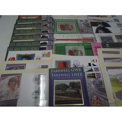 167 - a collection of limited edition First Day Covers to include Enid Blighton; Queen Mother; Great Named... 