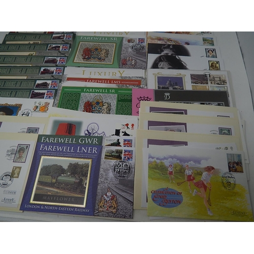 167 - a collection of limited edition First Day Covers to include Enid Blighton; Queen Mother; Great Named... 
