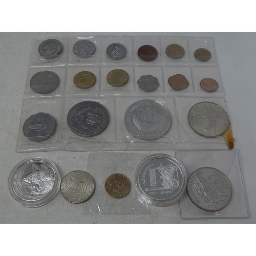 185 - Rare Food For All coin set coin set 1974 inc Silver India 50 Rupees; Andorra 10 D 1992; Cook Islands... 