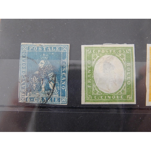 190 - An important collection of very early Italian stamps 3 in Mint, one Used enormous catalogue value