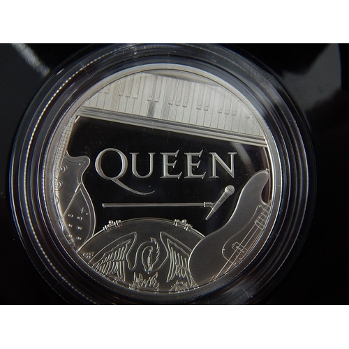 193 - Queen 2020 Silver 2 Ounce Proof Coin in Royal Mint case with COA (only 500 issued) and sold out at R... 