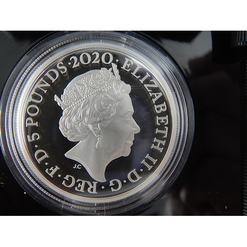 193 - Queen 2020 Silver 2 Ounce Proof Coin in Royal Mint case with COA (only 500 issued) and sold out at R... 