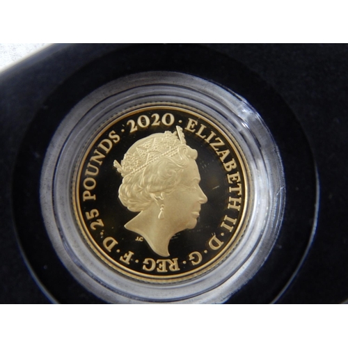 200 - James Bond 007 1/4 Ounce Gold Proof 2020 PAY ATTENTION 007 (sold out at Royal Mint)