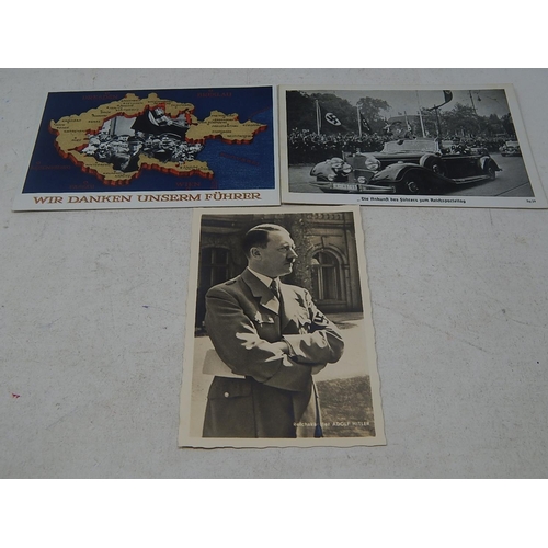 201 - Germany Third Reich Adolph Hitler post card with 21 September 1938 Swastika handstamp; Adolph Hitler... 