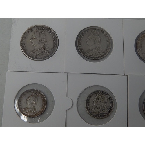 266F - Queen Victoria Silver Florins etc (10)