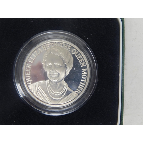 266I - 1997 Trade Dollars with COA's (2): Queen Mother Crown in Fitted Case: Olympics 2011 50p's (2): 1986 ... 