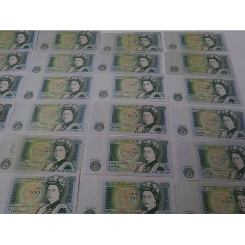 266P - Banknotes: £5 Notes (2) £1 Notes (32)