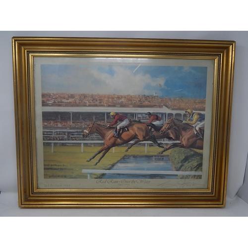 807 - Signed Red Rum Print: Framed & Glazed: Measures 58cm x 46cm