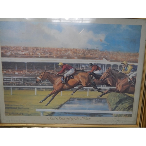 807 - Signed Red Rum Print: Framed & Glazed: Measures 58cm x 46cm