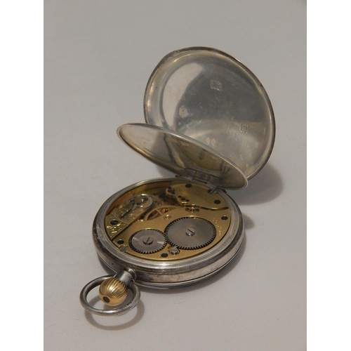 363G - Gentleman's Hallmarked Silver Pocket Watch by Morrison & Chapman, Barnstable: with subsidiary second... 