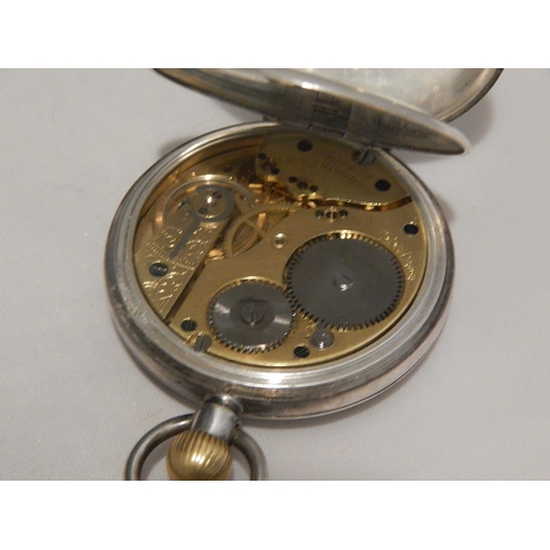 363G - Gentleman's Hallmarked Silver Pocket Watch by Morrison & Chapman, Barnstable: with subsidiary second... 