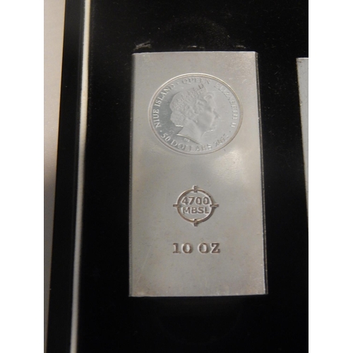 363J - SS GAIRSOPPA: Sunk 1941: This 10oz Ingot Made From The Salvaged WWII Silver No 0843/4700: In Fitted ... 