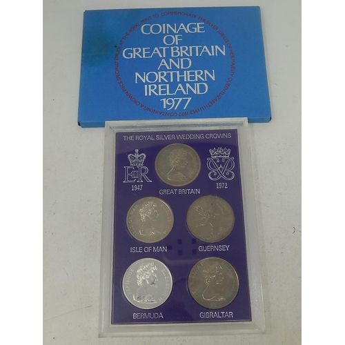 コレクション  Wedding Crownsiiver Coin The Royal Silver Wedding Collection Crown Set 1947-1972 together