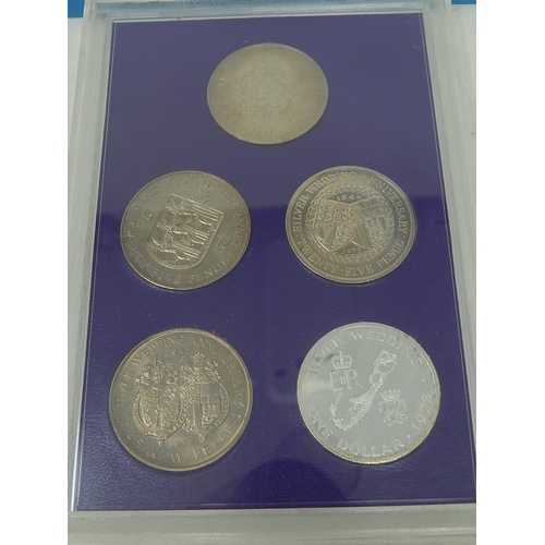 The Royal Silver Wedding Collection Crown Set 1947-1972 together